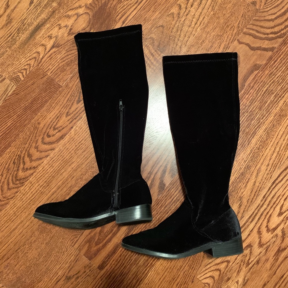 Steve Madden Girls velvet boots